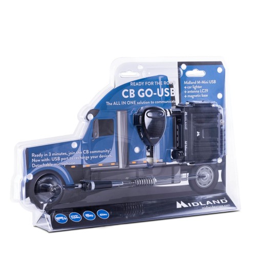 CB RADIO MIDLAND M-MINI USB + ANTENA MAGNES LC29