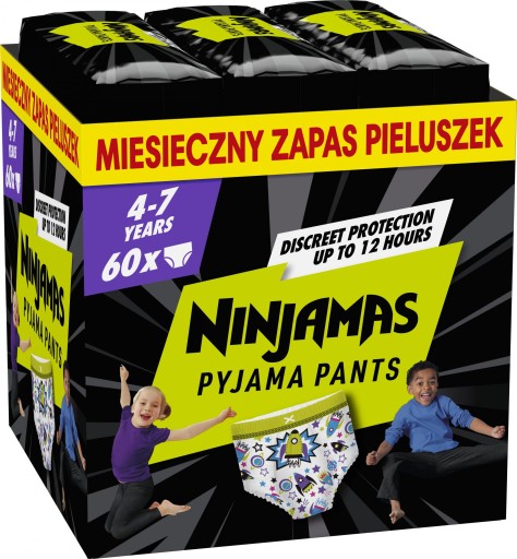 Pampers Ninjamas MB штаны 7-xxlarge 60 подгузников мальчика
