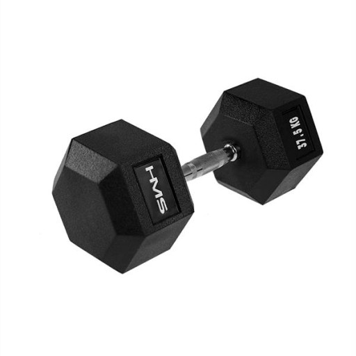 HEKSAGONALNA hantla treningowa 37,5kg HEX PRO HMS