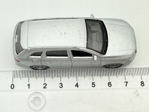 AUDI Q7, внедорожник, Welly, литая модель № 52350, серебристый, 1:64, Resoraki