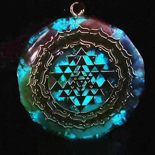 2x Naszyjnik z biżuterią Sri Yantra z wisiorkiem z