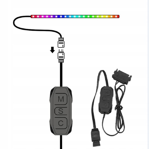 КОНТРОЛЛЕР ARGB 3PIN SATA 5V ИСТОЧНИК ПИТАНИЯ