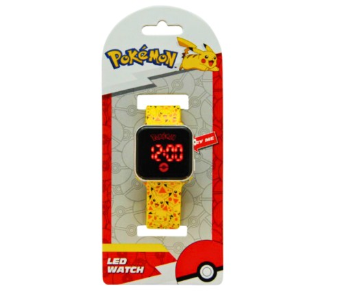 ЛИЦЕНЗИРОВАННЫЕ Цифровые светодиодные часы Pokemon