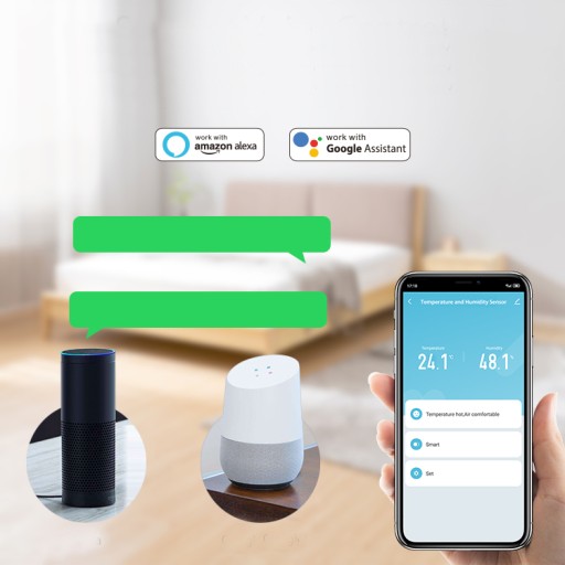 Датчик температуры и влажности ZigBee TUYA Smart Life Домашний гигрометр