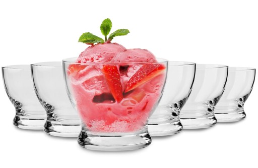 KROSNO Pure миски, стаканчики для мороженого, десерты, 260 мл