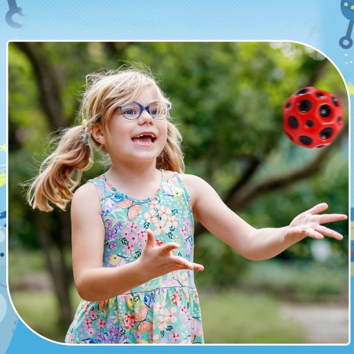 PIŁKA MOON SKACZĄCA WYSOKO ODBIJAJĄCA BOUNCY BALL 6SZT DLA DZIECI PREZENT
