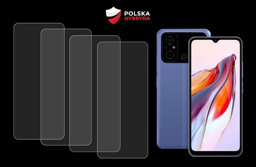 4PACK SZKŁO WZMOCNIONE HYBRYDOWE SZYBKA NA EKRAN POCO C55 JAKOŚĆ