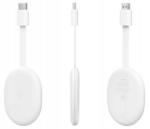 МУЛЬТИМЕДИЙНЫЙ ПЛЕЕР GOOGLE CHROMECAST 4 Smart TV ГОЛОСОВОЙ НАБОР