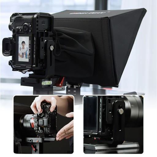 Teleprompter Desview T12 walizka i pilot