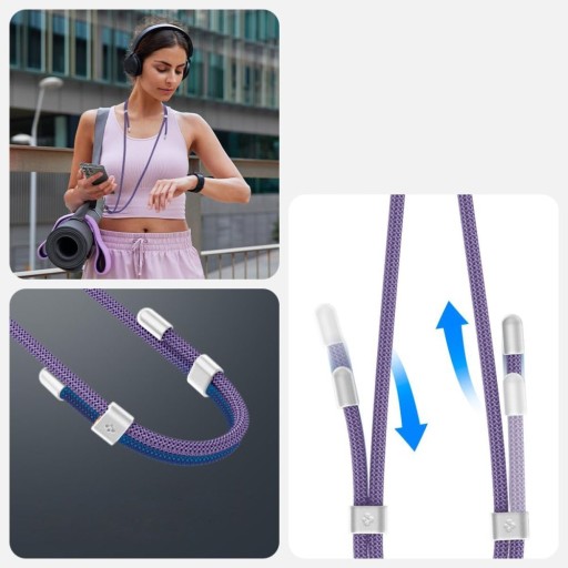 Браслет SPIGEN Magic Cord 2in1 с шейным ремешком для телефона