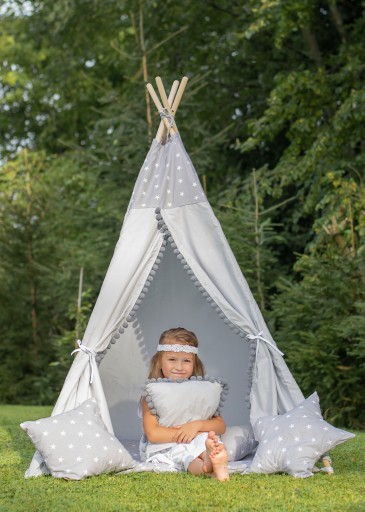 Детская палатка TIPI POMPON + каркас СТАБИЛИЗАТОР