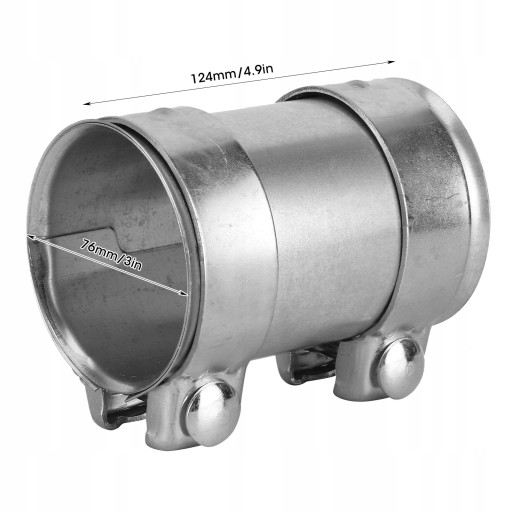 ZŁĄCZNIK RUR 3 CALI 76MM ŁĄCZNIK OBEJMA