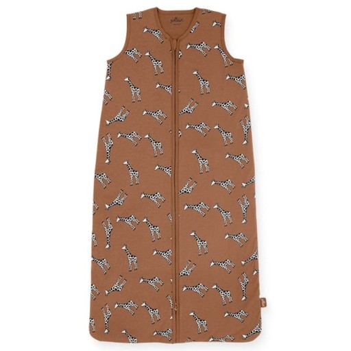 Jollein - śpiworek niemowlęcy letni Summer GIRAFFE Caramel 90 cm