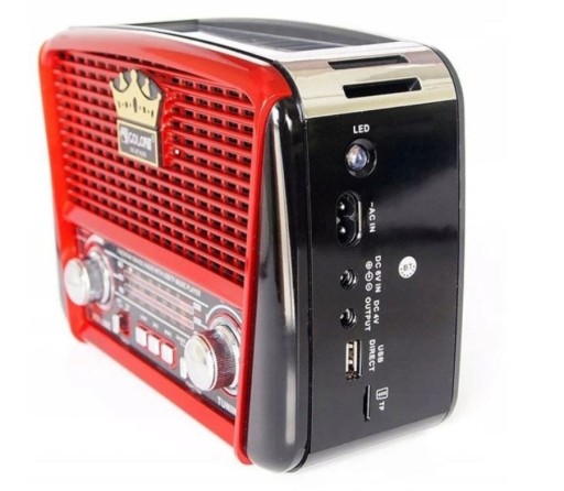 СТИЛЬНОЕ РЕТРО РАДИО MP3 USB AUX SD SHANK + SOLAR