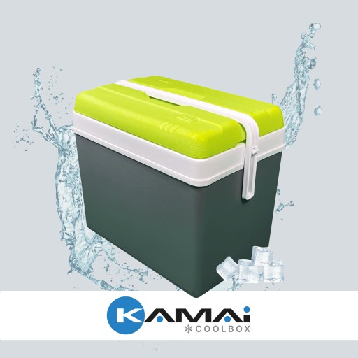 Дорожный холодильник Kamai 35 л, серый + БЕСПЛАТНЫЕ пакеты на 240 кубиков льда