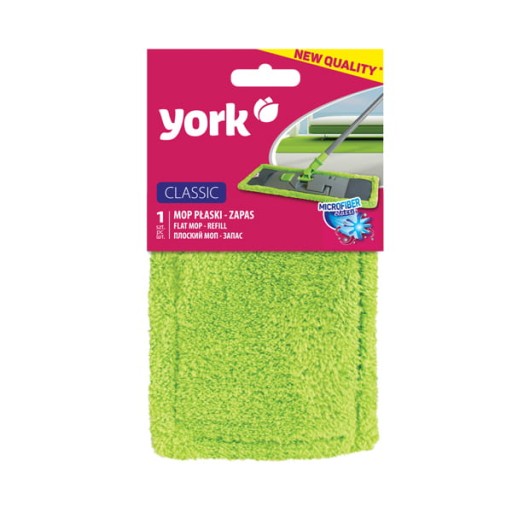 Наполнитель YORK для швабры плоская CLASSIC из микрофибры