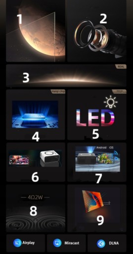 USB LED HD ПОЛНЫЙ МИНИ ПОРТАТИВНЫЙ ПРОЕКТОР