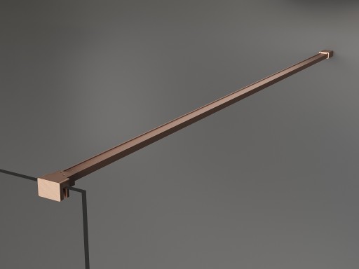 MEXEN KIOTO ŚCIANKA PRYSZNICOWA WALK-IN 155 x 200 CM MIEDŹ szkło 8 mm