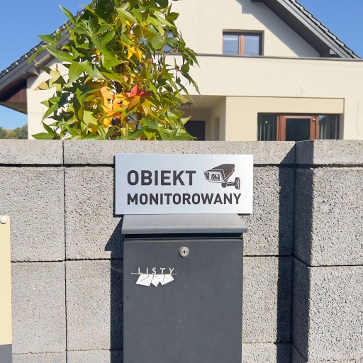 Табличка ОБЪЕКТ НАБЛЮДЕНИЯ 13х30 см алюминий