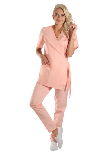 Косметический фартук, комплект кимоно + джинсы скинни XL/XXL.