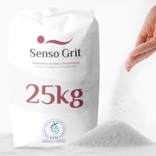 Szklany wypełniacz do kołder PRODUCENT Senso Grit Atest PZH 25kg