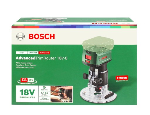 ФРЕЗЕРНЫЙ СТАНОК AdvancedTrimRouter 18V-8 BOSCH 2x2,5 Ач