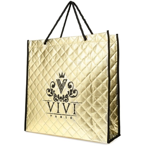 Torba Plażowa Shoperka Vivi Paris Złota