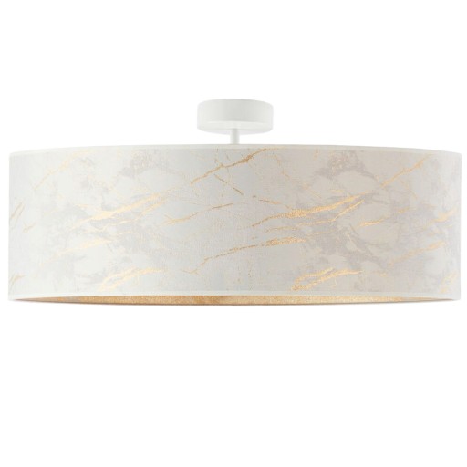 Lampa plafon żyrandol sufitowa LED E27 ABAŻUR MARMUR do salonu 60cm