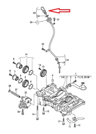 Байонет 2.0 TDI AUDI A4 B8 Q5 2010-2012 гг.