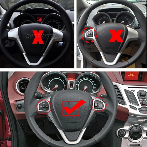 Крышка кнопок на руле для Ford Fiesta Mk7 Mk8 ST Ecosport 13 - 15