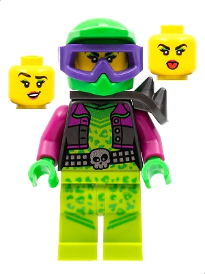 K7*LEGO ЖЕНЩИНА-МОТОЦИКЛИСТ, РВЕТ ВОЛОСЫ ШЛЕМУ, НОВЫЙ
