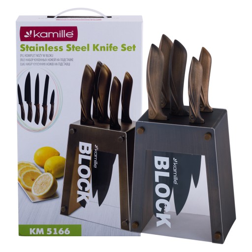 Ножи ножи устанавливают Kamille Kitchen Knives
