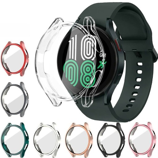 СИЛИКОНОВЫЙ ЧЕХОЛ С МЕТАЛЛИЧЕСКИМ ЭФФЕКТОМ ДЛЯ SAMSUNG WATCH 4 40 мм