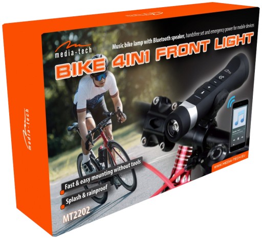 Lampka rowerowa z głośnikiem BIKE 4in1 FRONT LIGHT