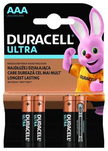 Щелочная батарейка Duracell AAA (R3) 4 шт.