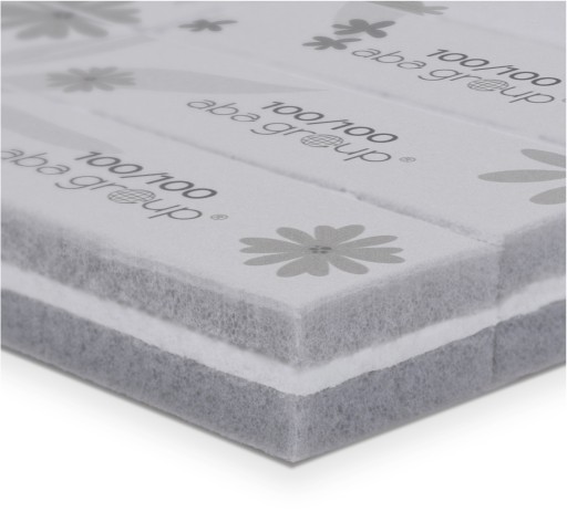 Полировщик для ногтей Block Buffer 100/100 Aba Group Flowers Набор из 45 шт.