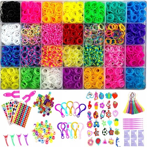 РЕЗИНКИ для изготовления браслетов Loom Bands 12000 шт.