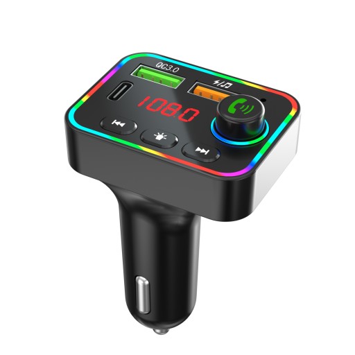 FM-передатчик, Bluetooth, Tracer, зарядное устройство USB-C 25 Вт, светодиодная подсветка, разговоры в автомобиле, BT