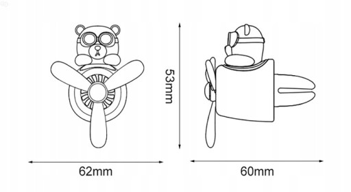 Освежитель воздуха для автомобиля Teddy Bear Aviator