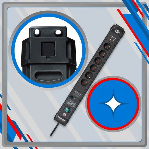 Удлинитель с защитой от перенапряжения 6 г 2x USB