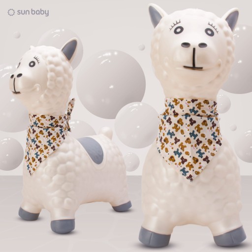 Джемпер детский на лодочке Белая Альпака с банданой Sun Baby.
