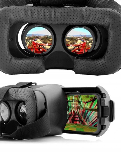 GOOGLE VR 3D ОЧКИ для телефона + наушники с дистанционным управлением