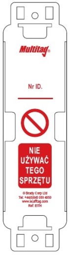 Kontrolka przeglądów urządzeń MultiTag PL komplet