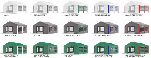 3x4m 2-2,87m Namiot imprezowy ogrodowy pawilon