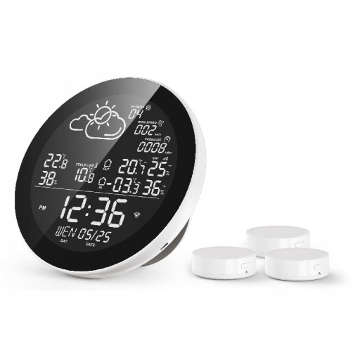 WIFI TUYA SMART метеостанция 3x датчик