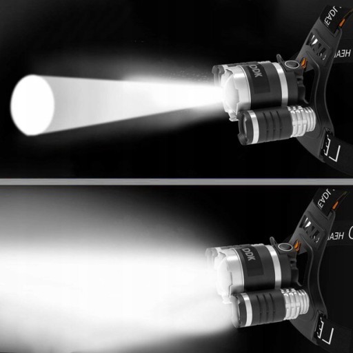 МОЩНАЯ ФАРА 3 x LED T6 ФАРА CREE 2xBAKU 2xЗАРЯДНОЕ УСТРОЙСТВО