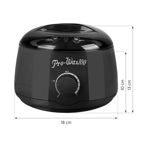 Нагреватель воска Pro Wax 100, банка 400 мл, 100 Вт, черный