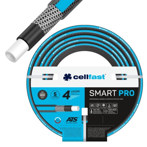 САДОВЫЙ ШЛАНГ CELLFAST НЕСКРУЧИВАЕМЫЙ, 4-СЛОЙНЫЙ, 3/4 ДЮЙМА, 20 м, ПОЛИЦ.
