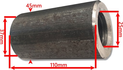 ZĄB ŁADOWACZA WYGIĘTY 680mm CHWYTAKA TUR +TULEJKA