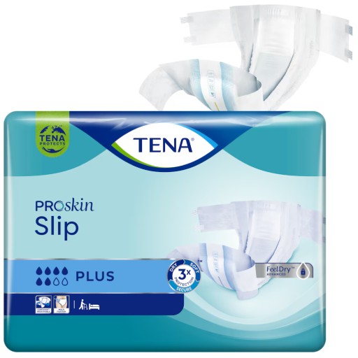 Pieluchomajtki Pieluchy Pampersy dla dorosłych Tena Slip ProSkin Plus L OTC